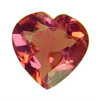 Genuine 3.25ct Heart Strawberry Quartz