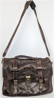 ROOTS TD Evergreen Leather Shoulder Bag