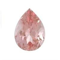 Genuine 0.18ct Pear Pink Morganite
