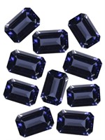 Genuine5x3mm Octagon Violet Blue Iolite (10pc Lot)