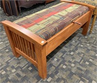 Modern Mission Style Hall Bench (W/ Storage)