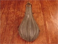 Very fine Pewter gourd style powder  flask