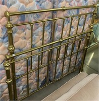 Modern Brass Queen Bed (W/ Rails)