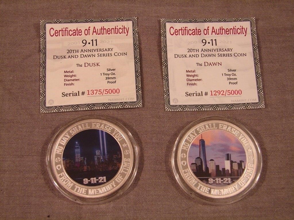 "We Will Never Forget" 3 coin set.