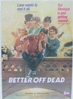 Better off Dead (1985) Video Cassette Promo Poster
