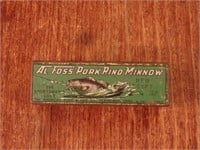 AL Foss Pork Rind Minnow Tin Box