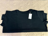 Womens Black Short Sleeve Shirt Size 3X