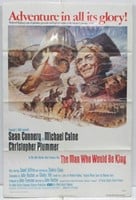 The Man Who Would Be King 1975 Connery 1sh Poster