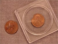 US Penny 1976 clipped oddity 1982 D
