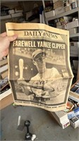 The daily news, March 9, 1999 farewell Yankee clip