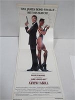 James Bond View to A Kill 14" x 36" Poster/1985