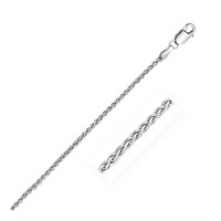 Sterling Silver High Polished Wheat Chain 2.2mm