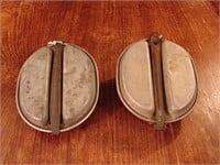 Lot of 2 WWI & WWII mess kits