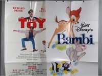 Bambi + The Toy One-Sheet Poster Lot of (2)