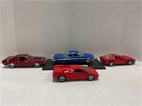LOT OF 4 COLLECTIBLE DIE CAST CARS