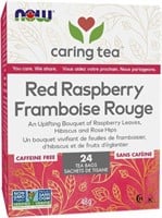 24-Pk NOW Caring Tea Red Raspberry Tea Bags