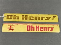 2 O'Henry Metal Rulers