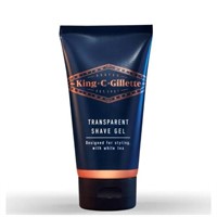 (2) King C. Gillette Mens Transparent Shave Gel,