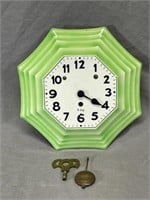 8 Day Wall Clock with Key & Pendulum