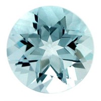 Genuine 0.50ct Round Aquamarine (aaa Grade)