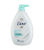Dove Body Wash, Sensitive Skin Pump, 34 Ounce