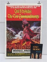 Ten Commandments/The Robe Poster/Program Lot