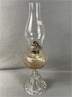 Glass Pedestal Oil Lamp