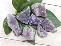 AMETHYST GEODE PIECES ROCK STONE LAPIDARY SPECIMEN