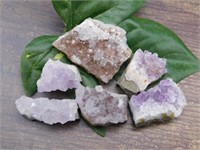 AMETHYST GEODE PIECES ROCK STONE LAPIDARY SPECIMEN