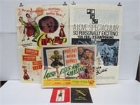 1940s-60s Music Themed Movie Poster/Programs