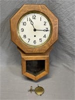 Pequegnat Wooden Wall Clock