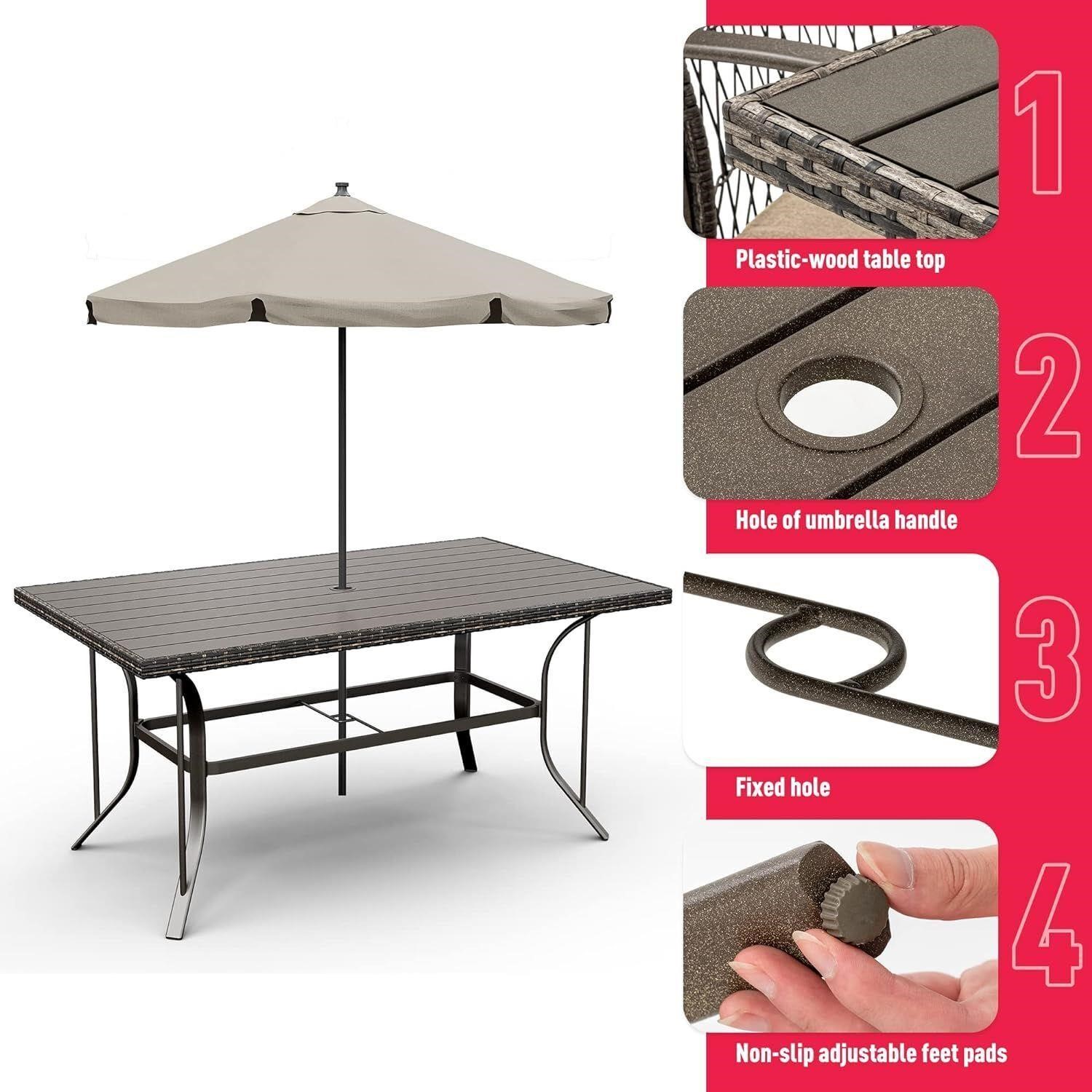 Pamapic Patio Dining Table