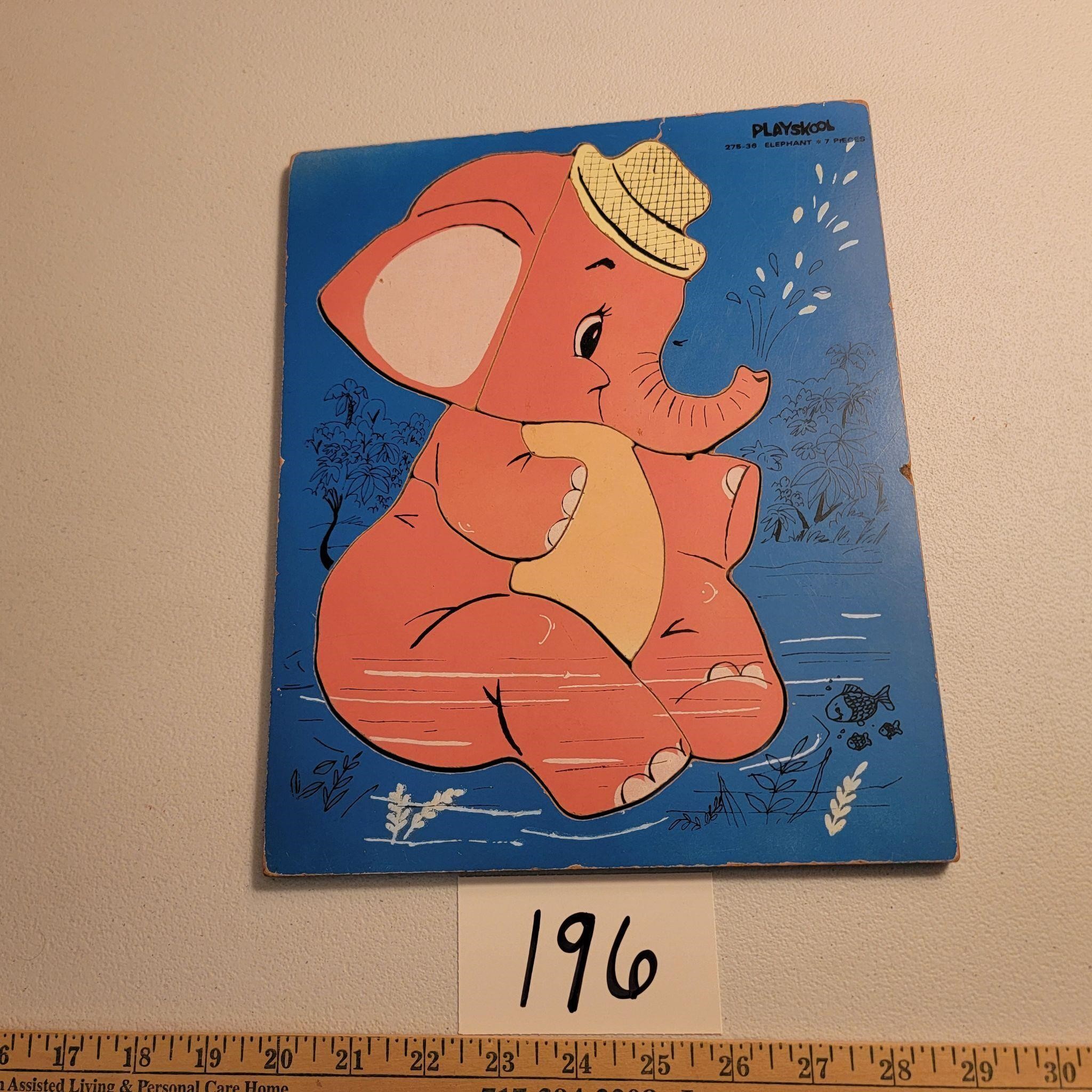 Playskool Elephant 275-36 Puzzle