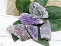 AMETHYST GEODE PIECES ROCK STONE LAPIDARY SPECIMEN