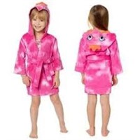 Pekkle Girl's LG Hooded Beach Cover Up, Pink