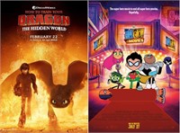 HTTYD 3 + Teen Titans GO! Movie Bus Shelter Poster