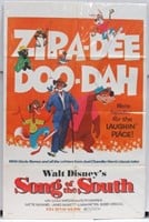 Song of the South '72 Disney Re-Release 1sh Poster