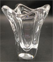“DAUM FRANCE” Heavy Blown Crystal Vase