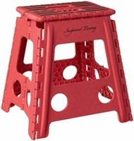 Lennox furniture 16'' Folding Step Stool Red