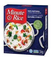 Minute Rice Long-grain Rice, 3 kg