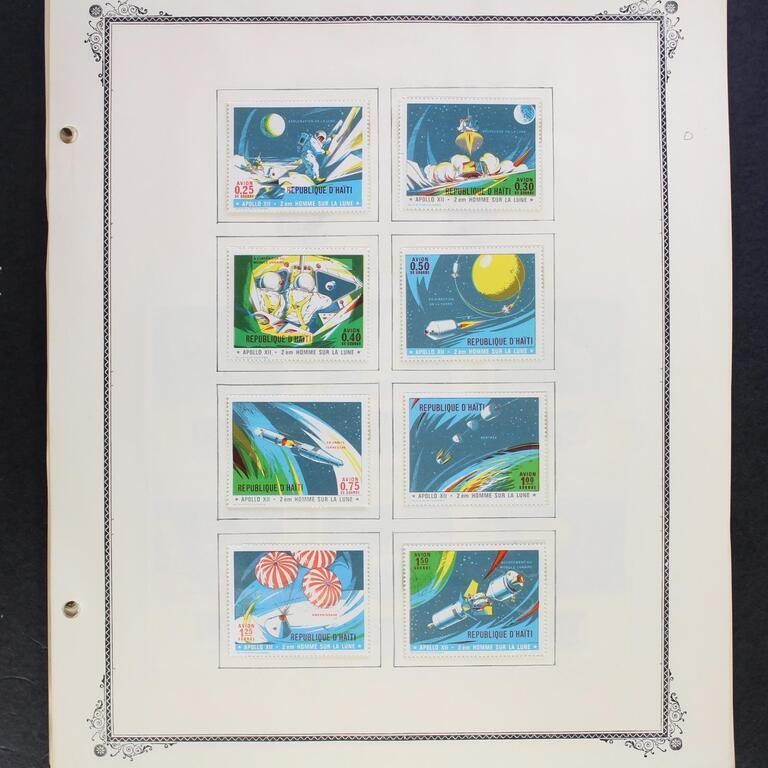 Space Topical Stamps Mint NH mounted on pages gene
