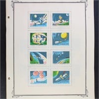 Space Topical Stamps Mint NH mounted on pages gene