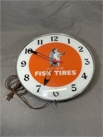 Fisk Tires Electric Wall Clock