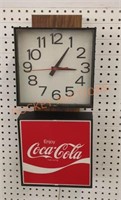 Vintage 1977 mcm Coke Coca-Cola clock light