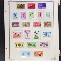 Olympics Topical Stamps Mint NH mounted on pages g