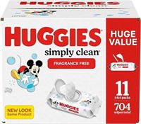 Huggies Simply Clean Wipes, 704 Count