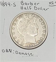1899-S Barber Half Dollar