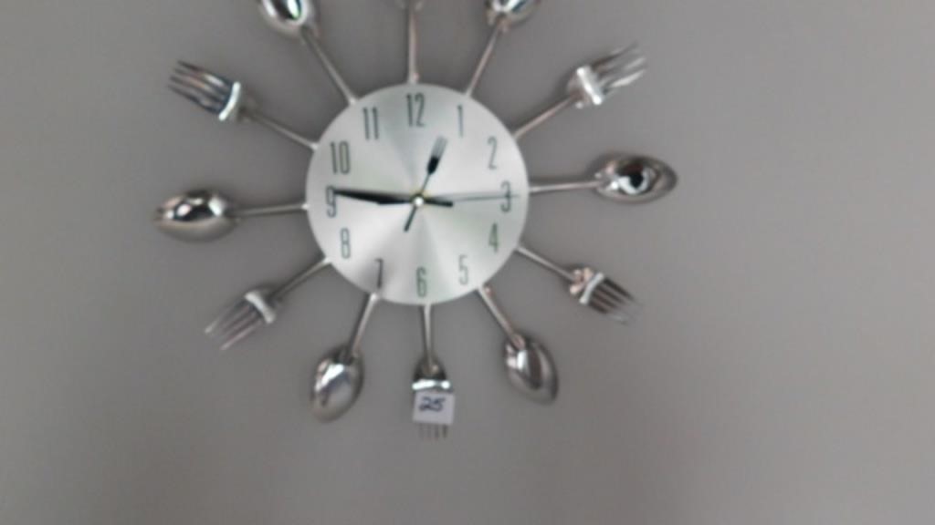 Utensil Wall Clock (12" diameter)