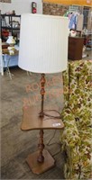 56" high MCM side table /lamp