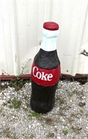 Painted Concrete Coke Bottle